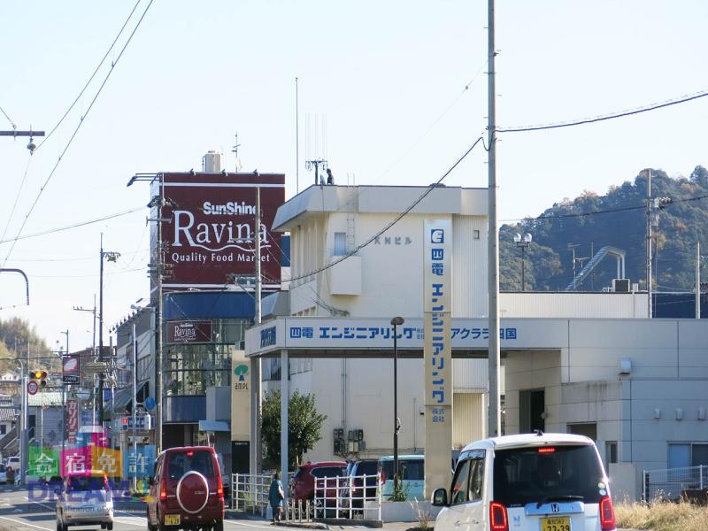 宿舎前の風景
